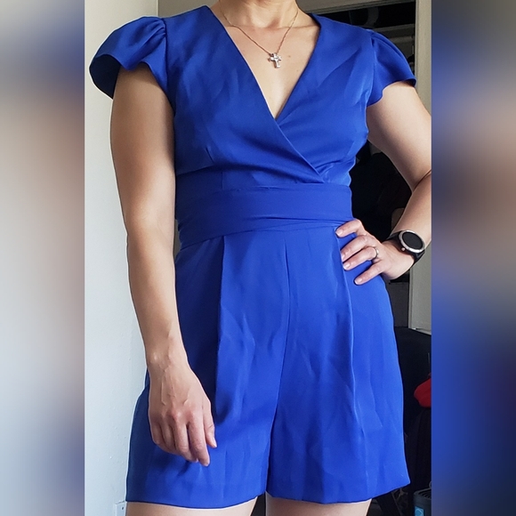 BLUE ROMPER SHORTS - Picture 4 of 4